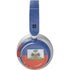 Haitian Flag Distressed Surface Headphones Skin